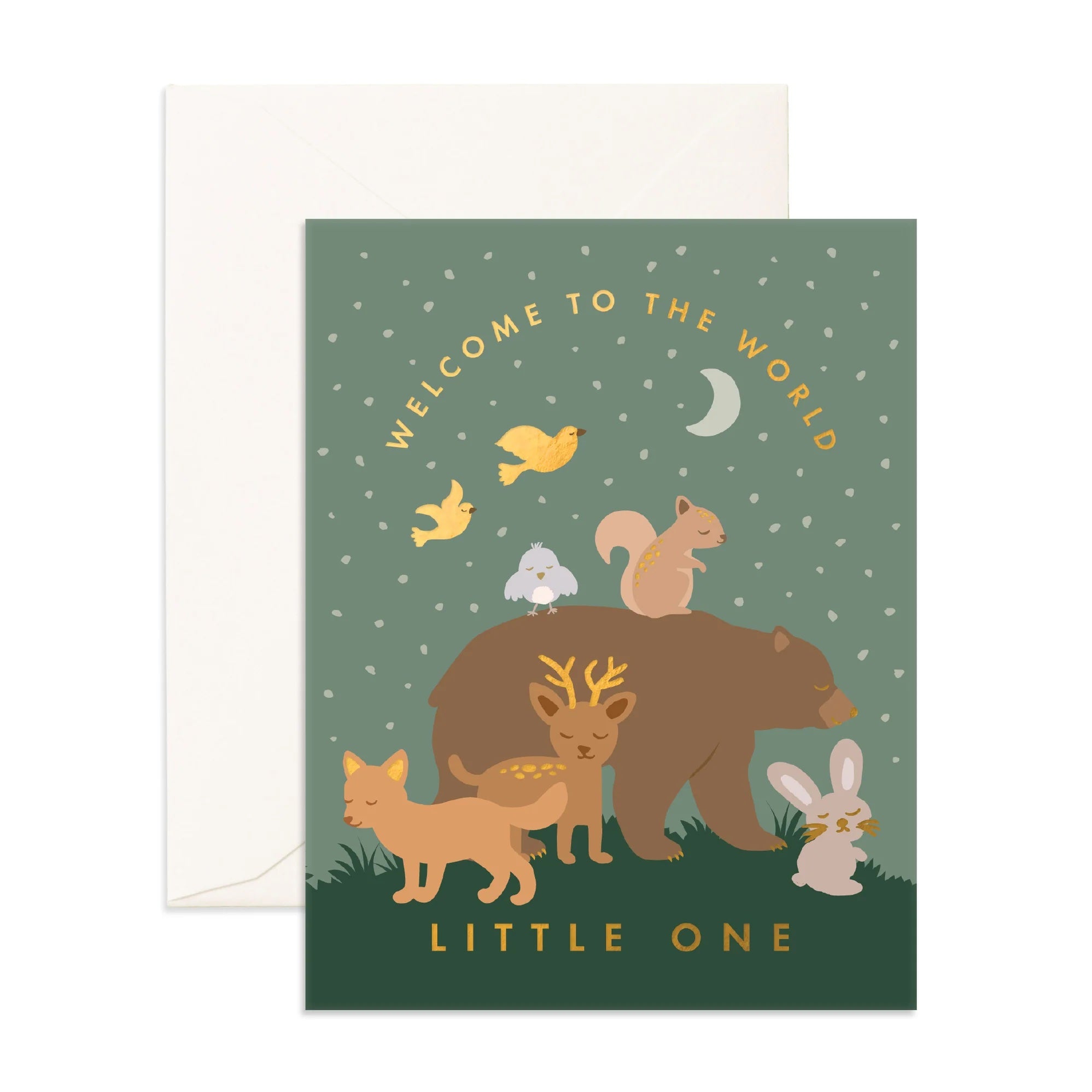 Fox and Fallow Card - Little One Woodland