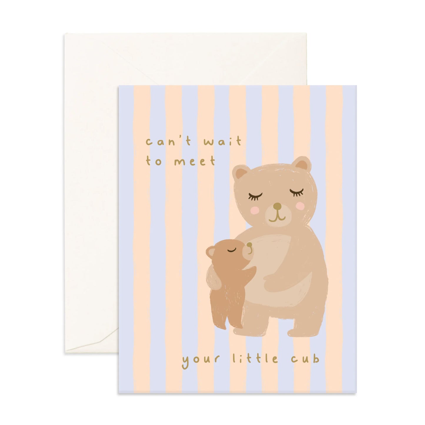 Fox and Fallow Card - Meet Little One Cub