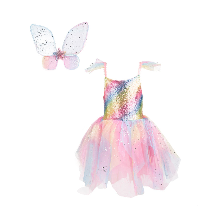 GREAT PRETENDERS RAINBOW FAIRY DRESS WITH WINGS