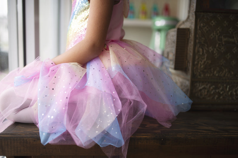 GREAT PRETENDERS RAINBOW FAIRY DRESS WITH WINGS