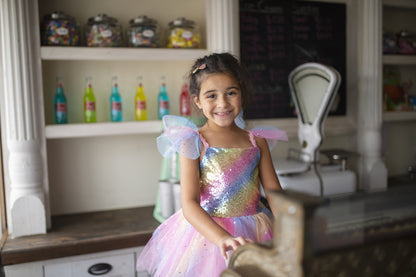 GREAT PRETENDERS RAINBOW FAIRY DRESS WITH WINGS