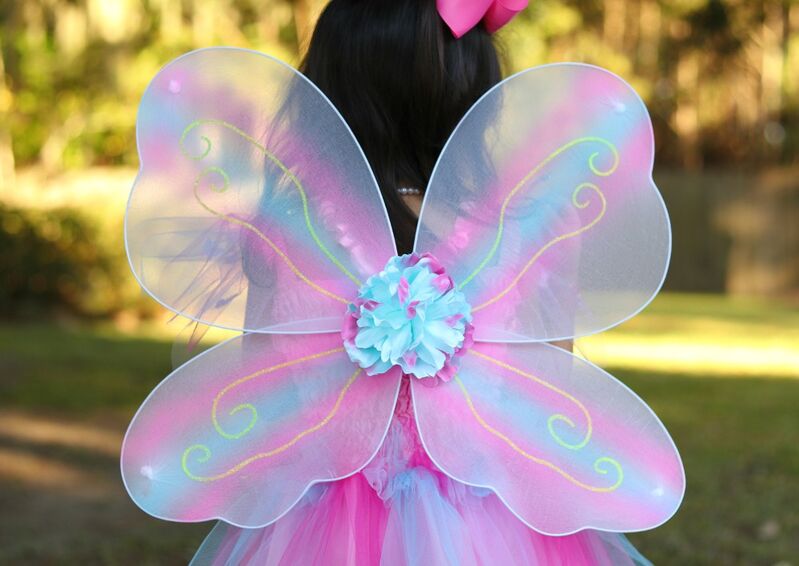 GREAT PRETENDERS | PINK BUTTERFLY DRESS WITH WINGS AND WAND