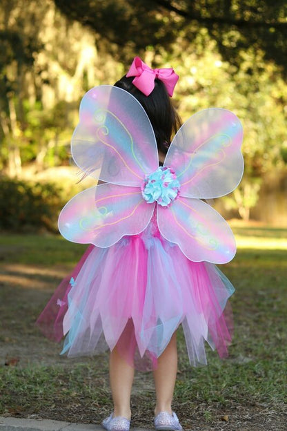 GREAT PRETENDERS | PINK BUTTERFLY DRESS WITH WINGS AND WAND
