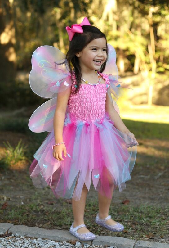 GREAT PRETENDERS | PINK BUTTERFLY DRESS WITH WINGS AND WAND