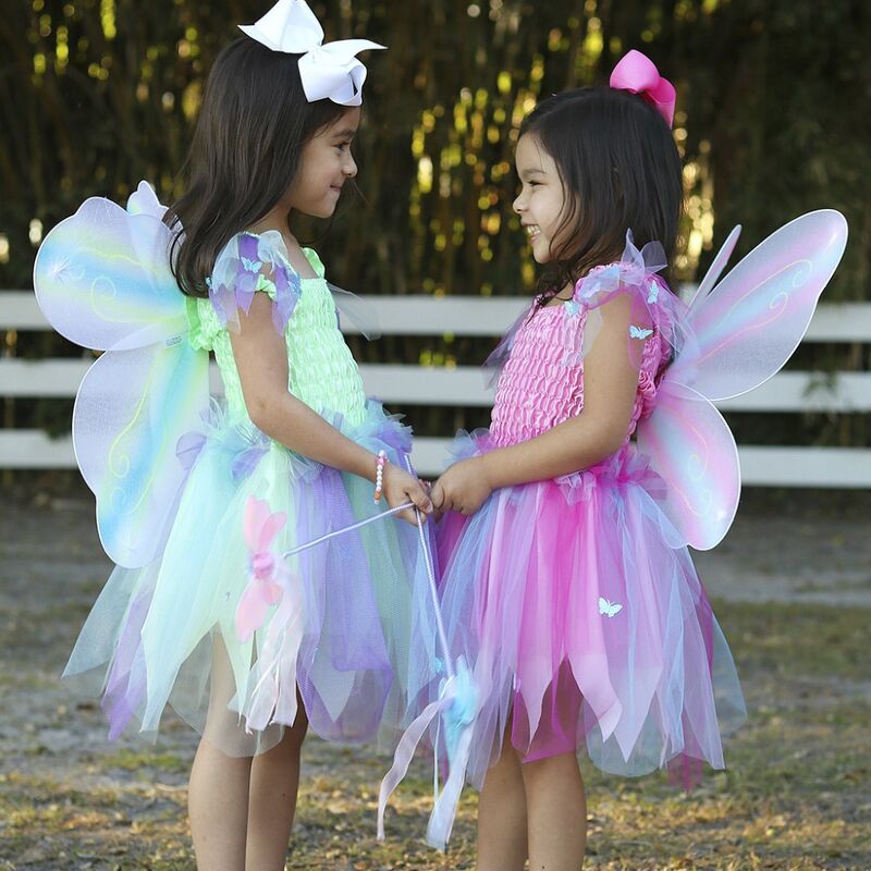 GREAT PRETENDERS | PINK BUTTERFLY DRESS WITH WINGS AND WAND