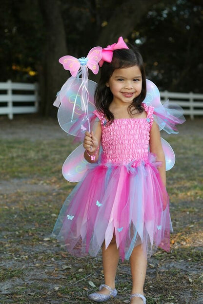 GREAT PRETENDERS | PINK BUTTERFLY DRESS WITH WINGS AND WAND
