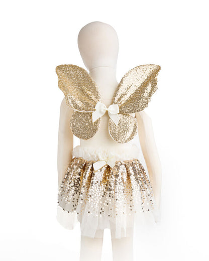 GREAT PRETENDERS GRACIOUS GOLD SEQUINS SKIRT, WINGS AND WAND SET
