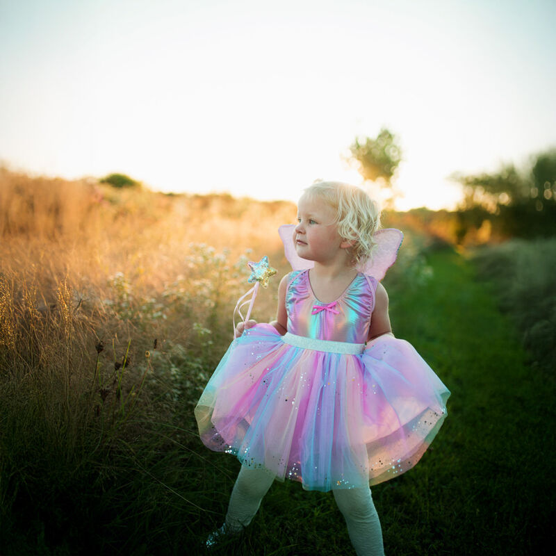 GREAT PRETENDERS RAINBOW SEQUINS SKIRT WITH WINGS AND WAND