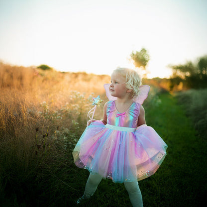 GREAT PRETENDERS RAINBOW SEQUINS SKIRT WITH WINGS AND WAND