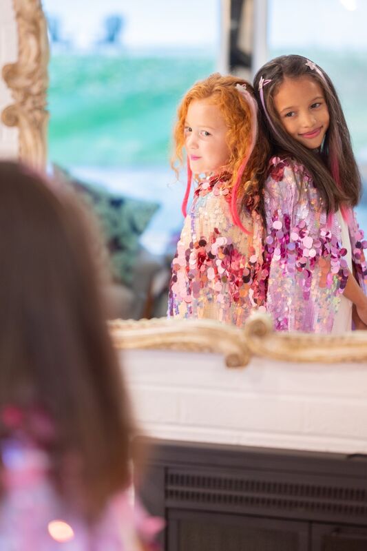 5TH AVENUE PURPLE PAILETTE DRESS UP CAPE