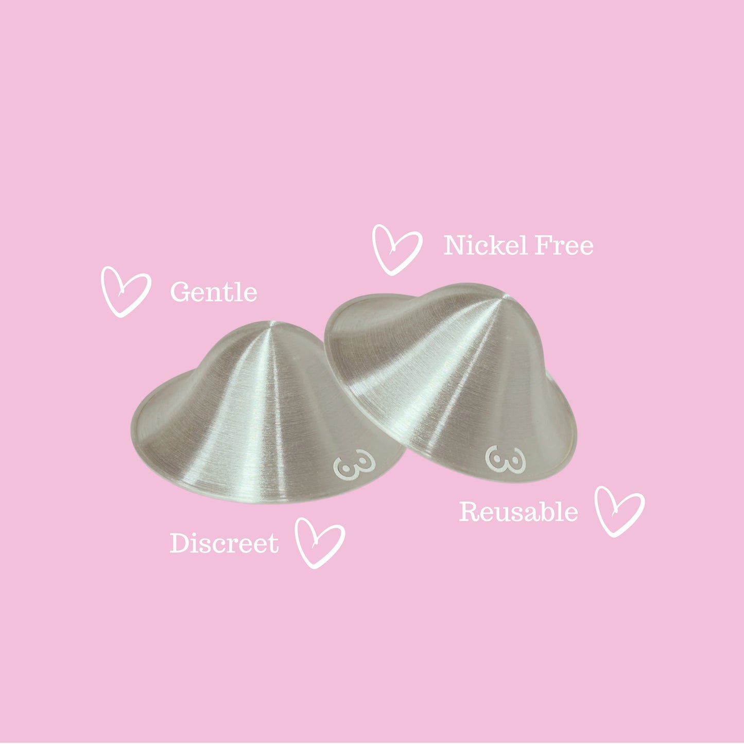 MILKY GOODNESS PURE SILVER NURSING CUPS