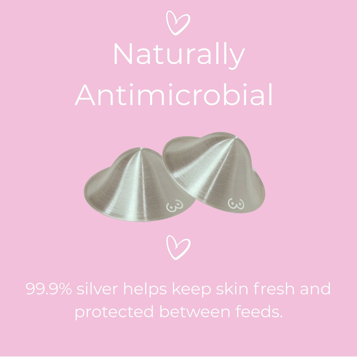 MILKY GOODNESS PURE SILVER NURSING CUPS