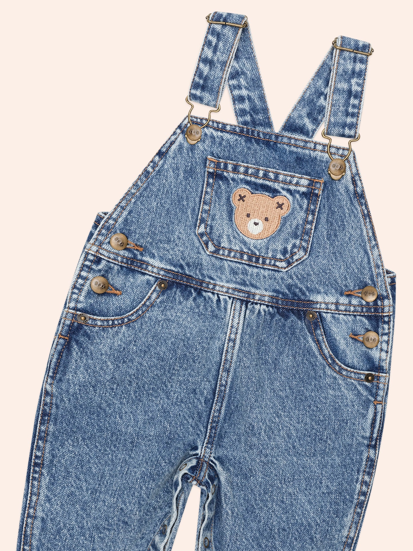 HUXBABY DREAMY DENIM OVERALLS
