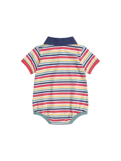 HUXBABY PREPPY POLO ROMPER