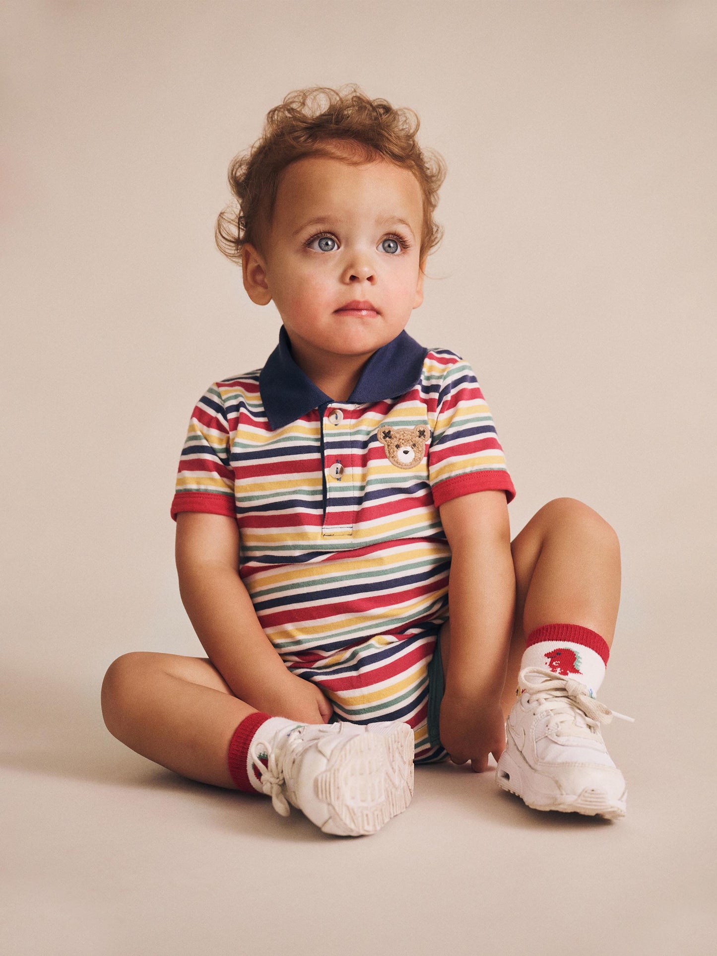 HUXBABY PREPPY POLO ROMPER
