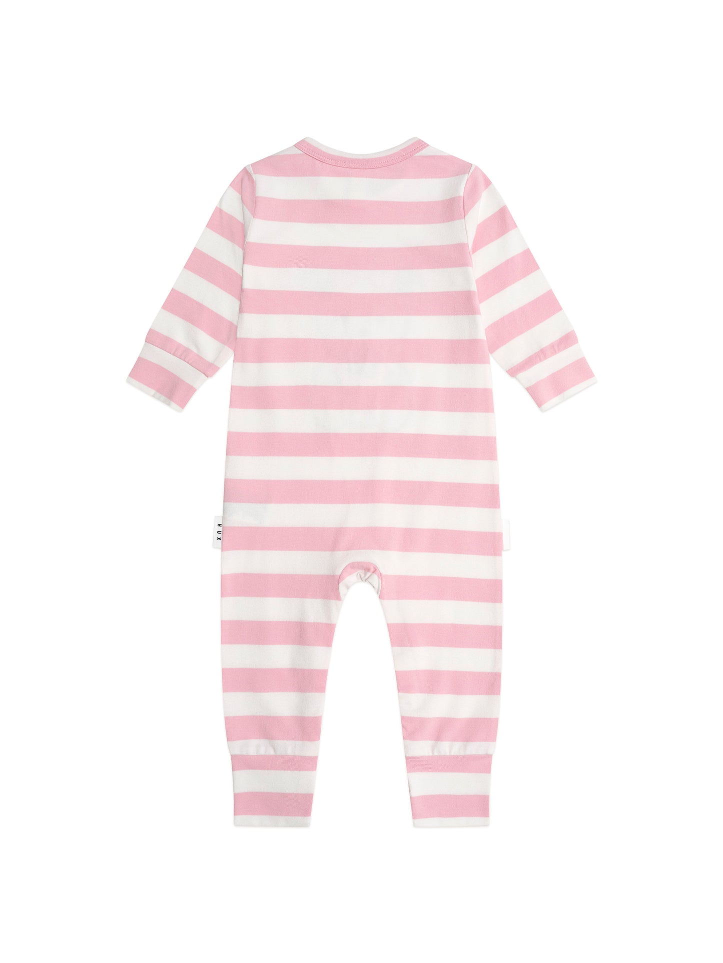 HUXBABY STRAWBERY STRIPE ROMPER