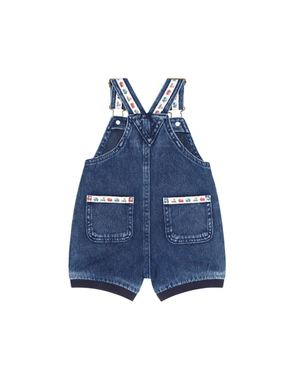 HUXBABY | CONSTRUCTION DENIM SHORT OVERALL