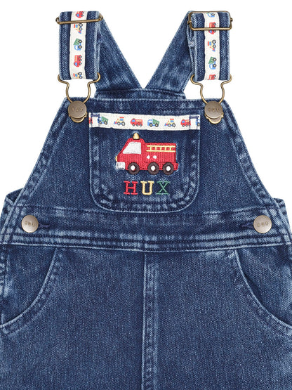 HUXBABY | CONSTRUCTION DENIM SHORT OVERALL