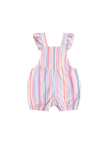 HUXBABY PASTEL STRIPE BUBBLE ROMPER