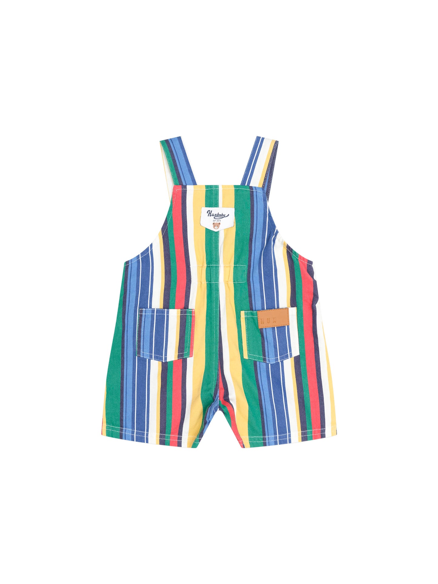 HUXBABY | VARIEGATED STRIPE SHORT OVERALL