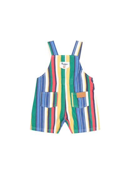HUXBABY | VARIEGATED STRIPE SHORT OVERALL