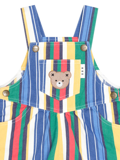 HUXBABY | VARIEGATED STRIPE SHORT OVERALL