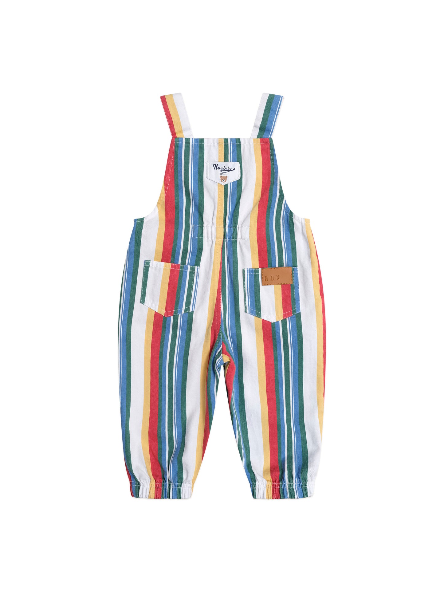 HUXBABY VINTAGE STRIPE OVERALLS