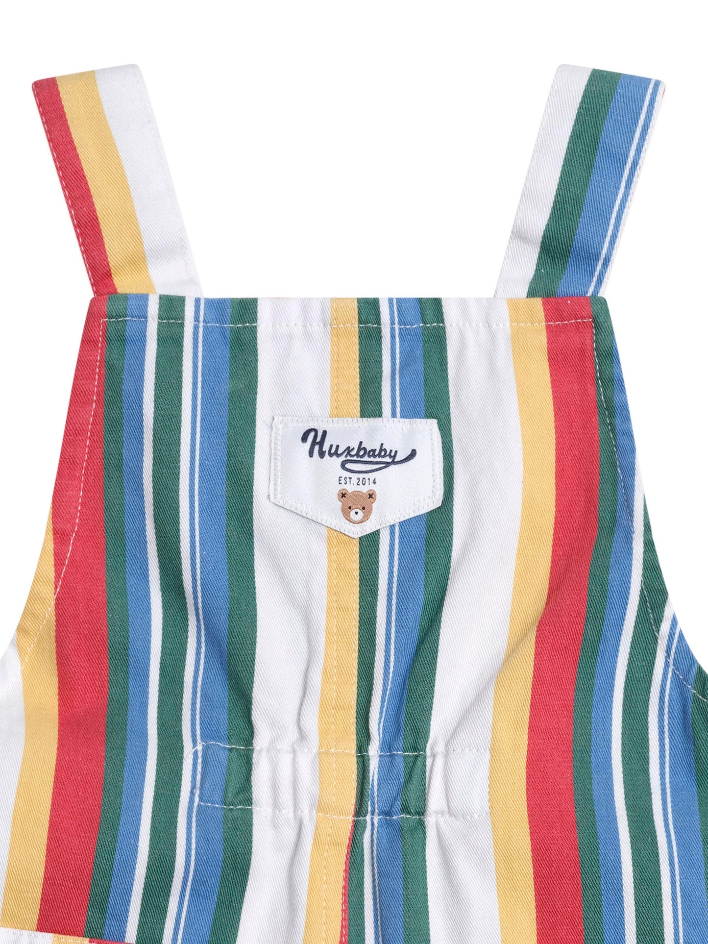 HUXBABY VINTAGE STRIPE OVERALLS