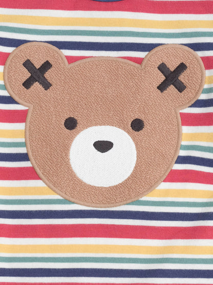 HUXBABY VINTAGE STRIPE ROMPER