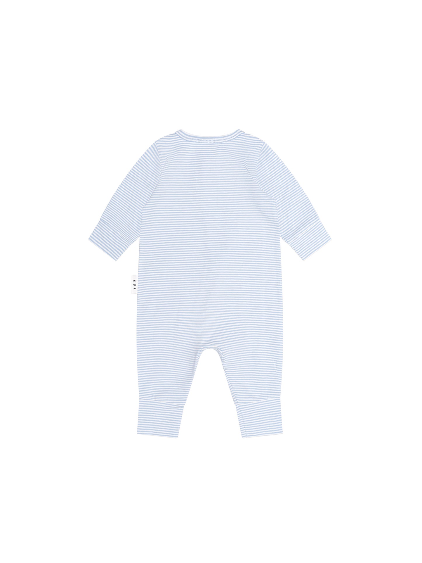 HUXBABY | BOW STRIPE ZIP ROMPER