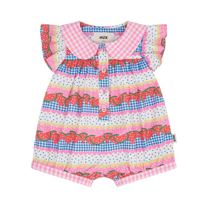 HUXBABY | ROMPER | WATERMELON SUGAR