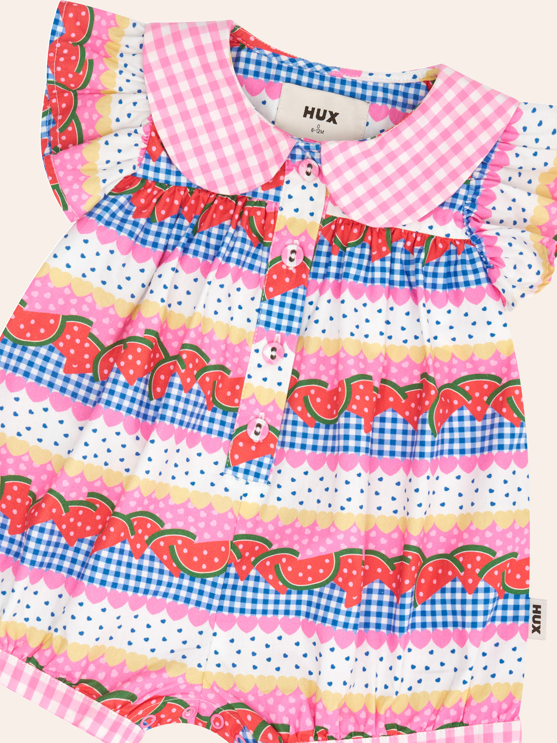 HUXBABY | ROMPER | WATERMELON SUGAR