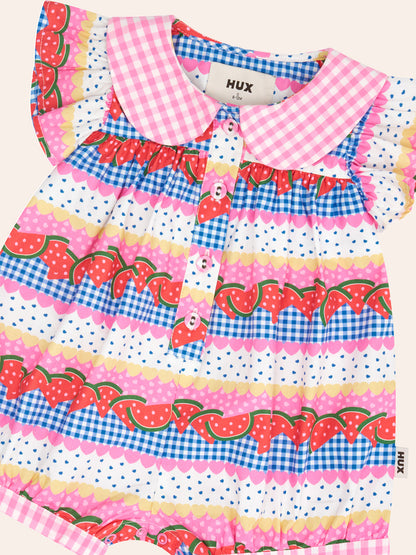 HUXBABY | ROMPER | WATERMELON SUGAR