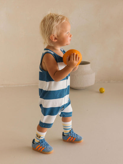 HUXBABY | BLOCK STRIPE ROMPER | BEACH CLUB