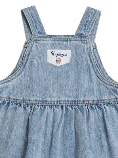 HUXBABY DREAMY DENIM PINAFORE DRESS