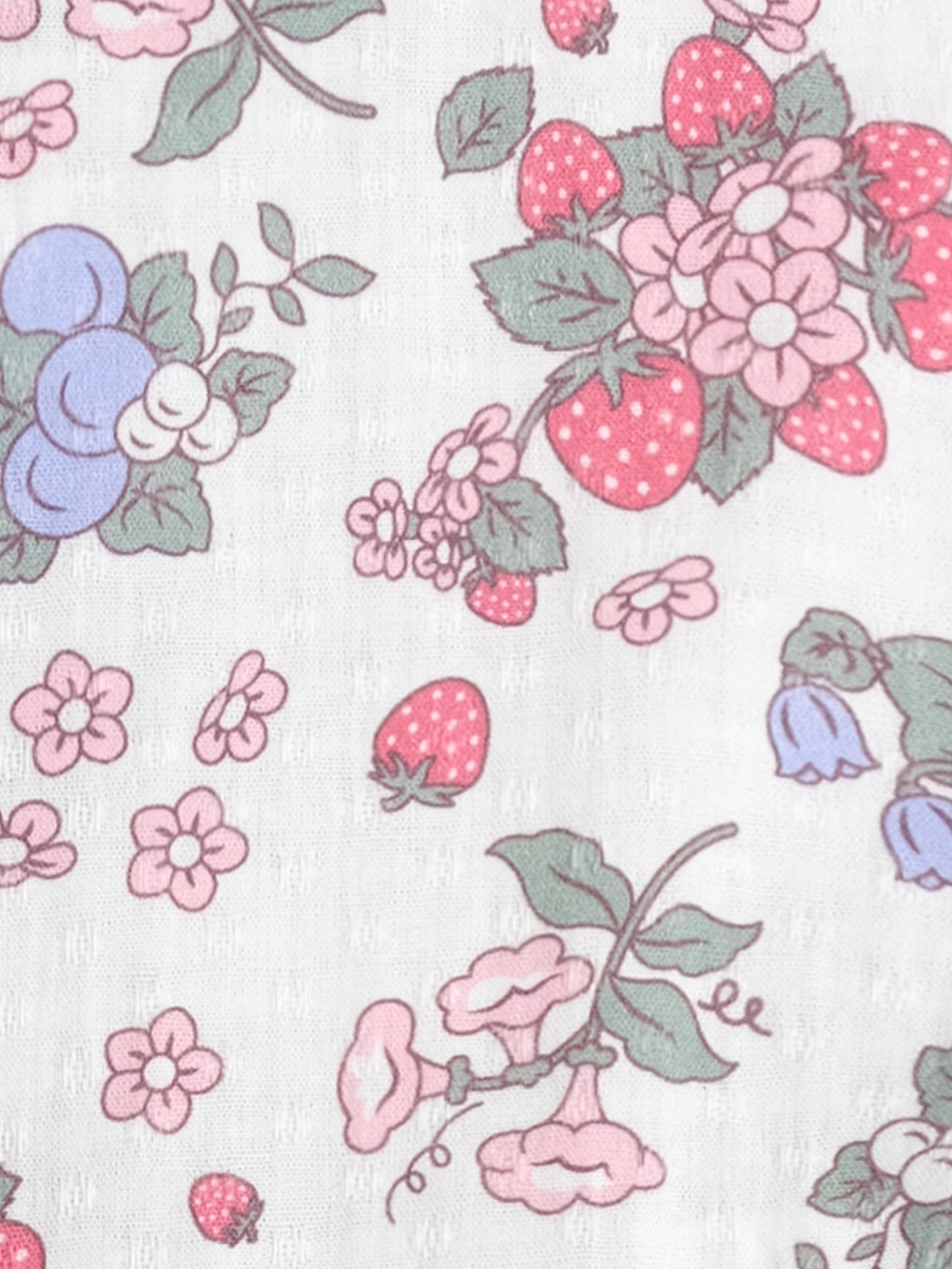 HUXBABY STRAWBERRY GARDEN TIERED SMOCK DRESS