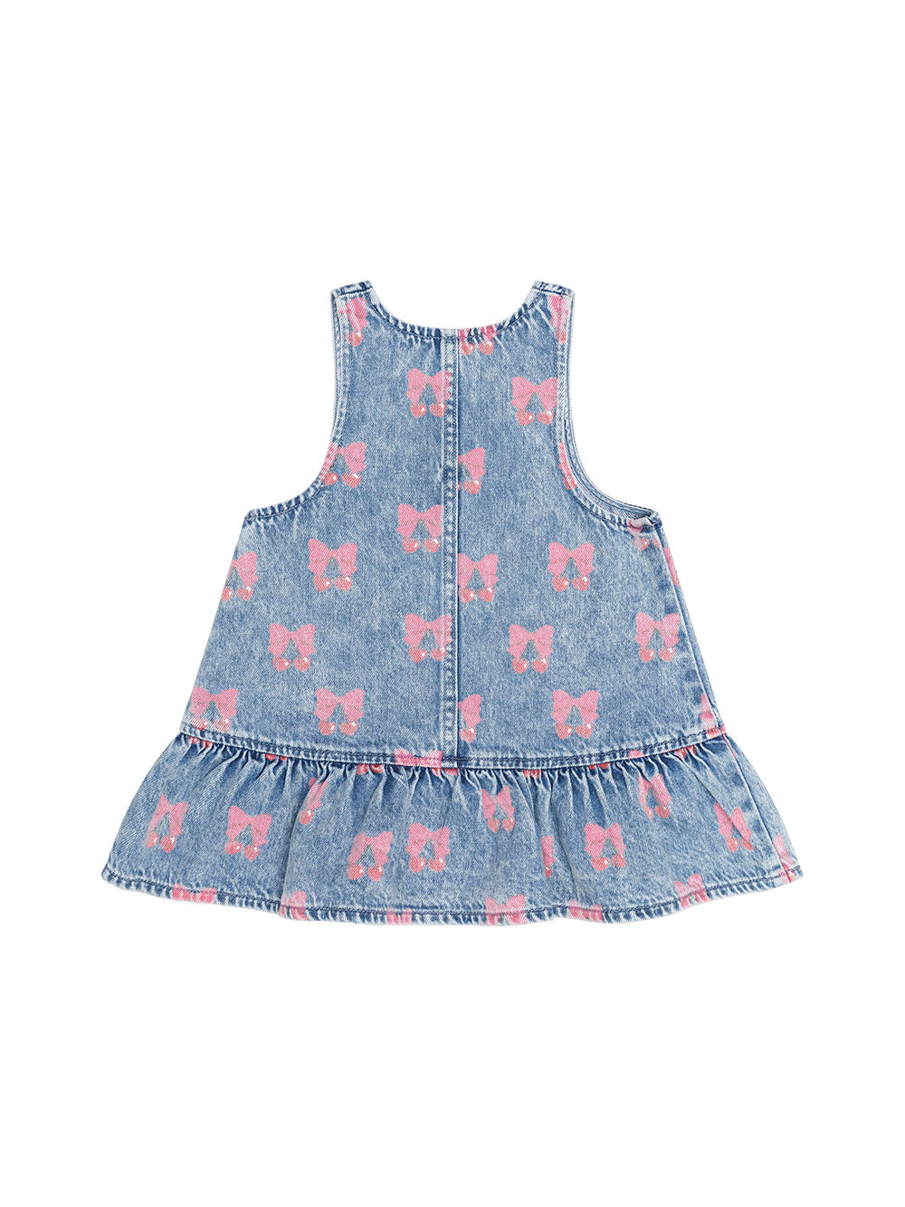 HUXBABY | DREAMY DENIM CHERRY PINAFORE