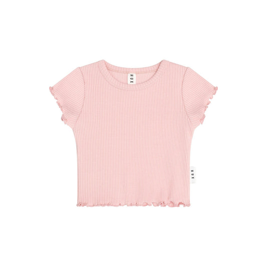Huxbaby Rib Tee - Candy Pink
