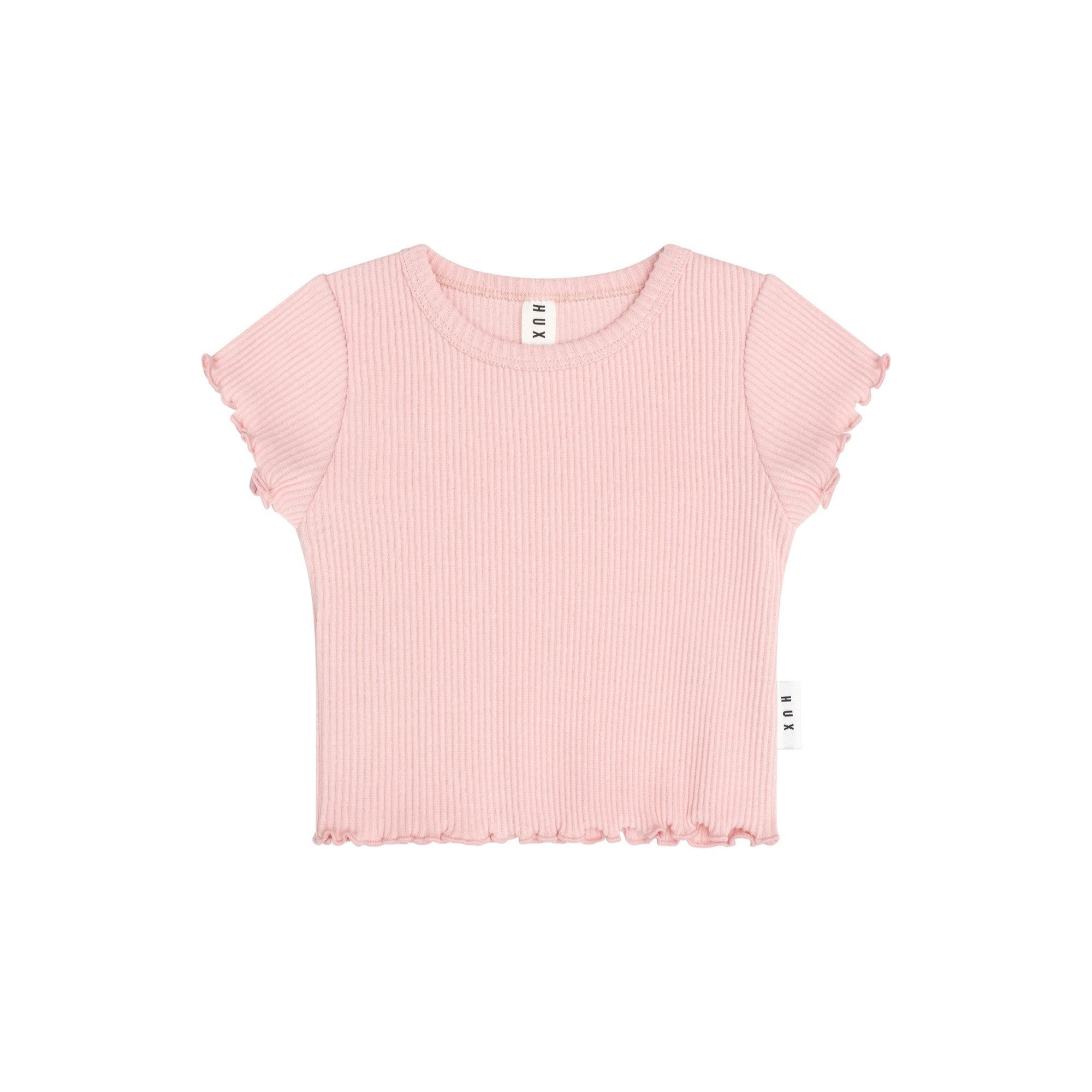 Huxbaby Rib Tee - Candy Pink