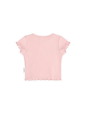 Huxbaby Rib Tee - Candy Pink