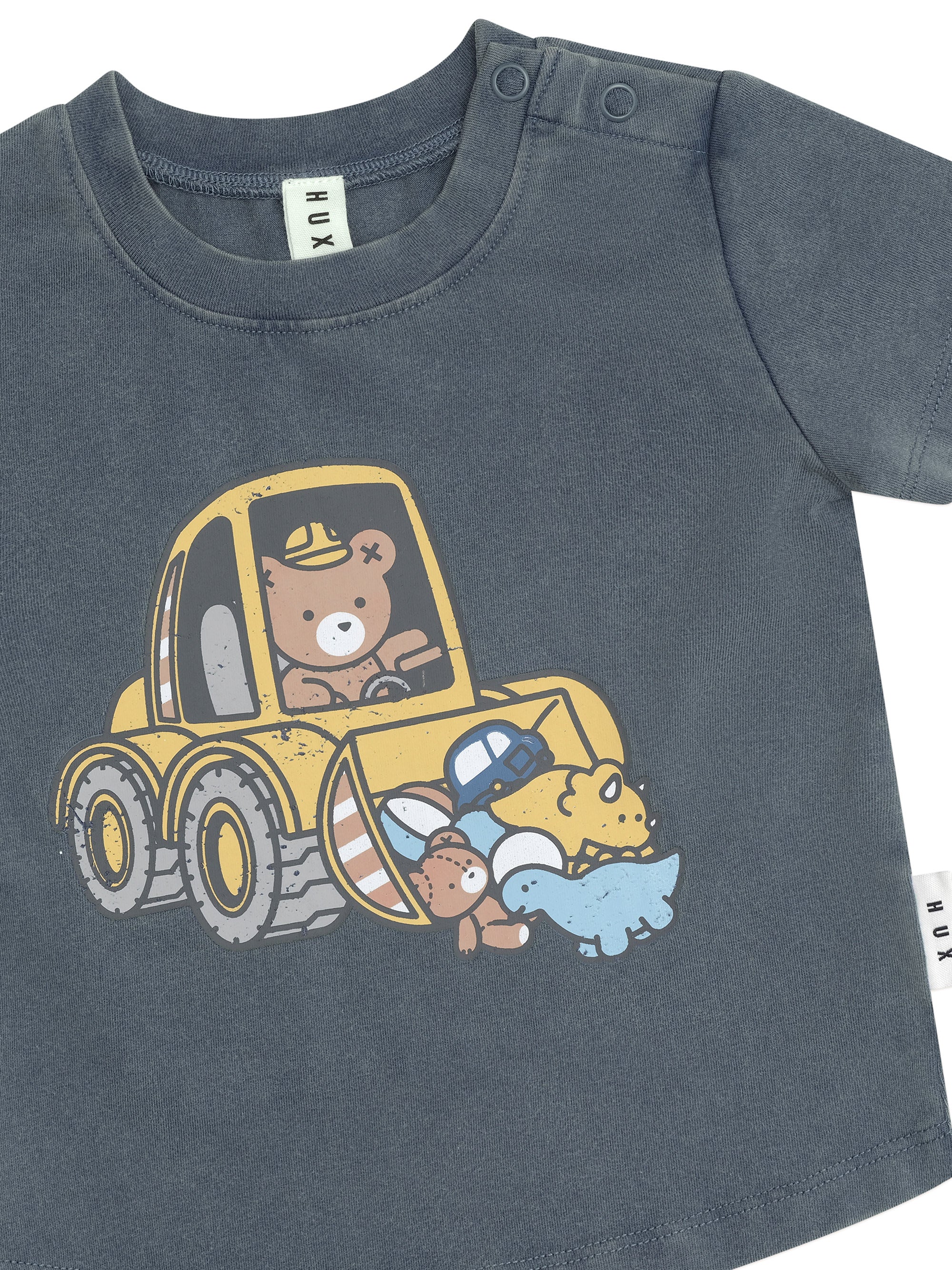 Huxbaby Organic Cotton T-Shirt - Digger Navy