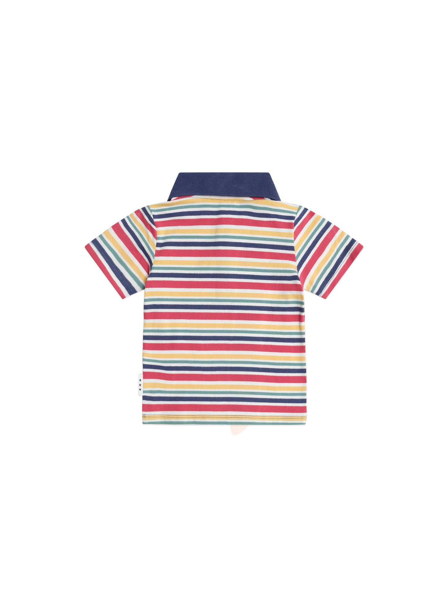 HUXBABY POLO TEE VINTAGE STRIPE