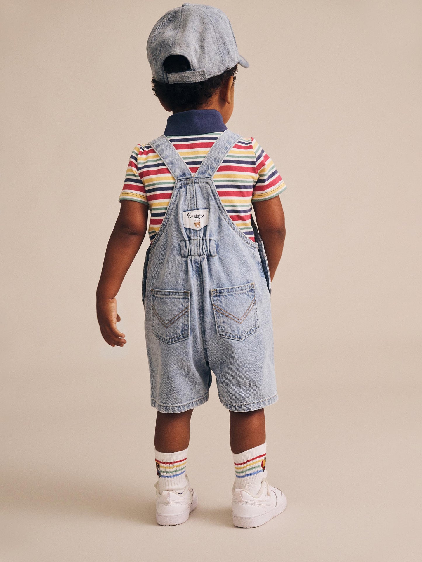 HUXBABY POLO TEE VINTAGE STRIPE