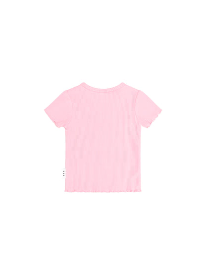 HUXBABY | STRAWBERRY CREME RIB TEE