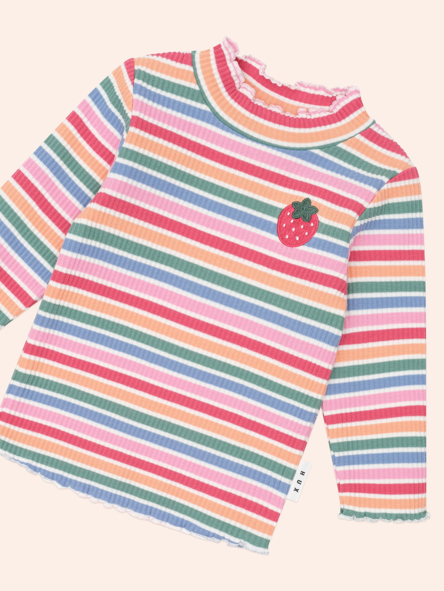 HUXBABY TUTTI FRUTTI STRIPE SKIVVY