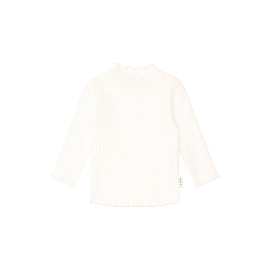 White t-shirt on a light pink background