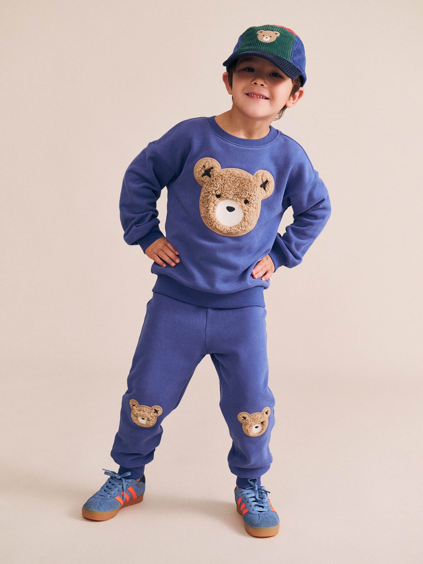 HUXBABY FURRY HUXBEAR SWEATSHIRT | COBALT