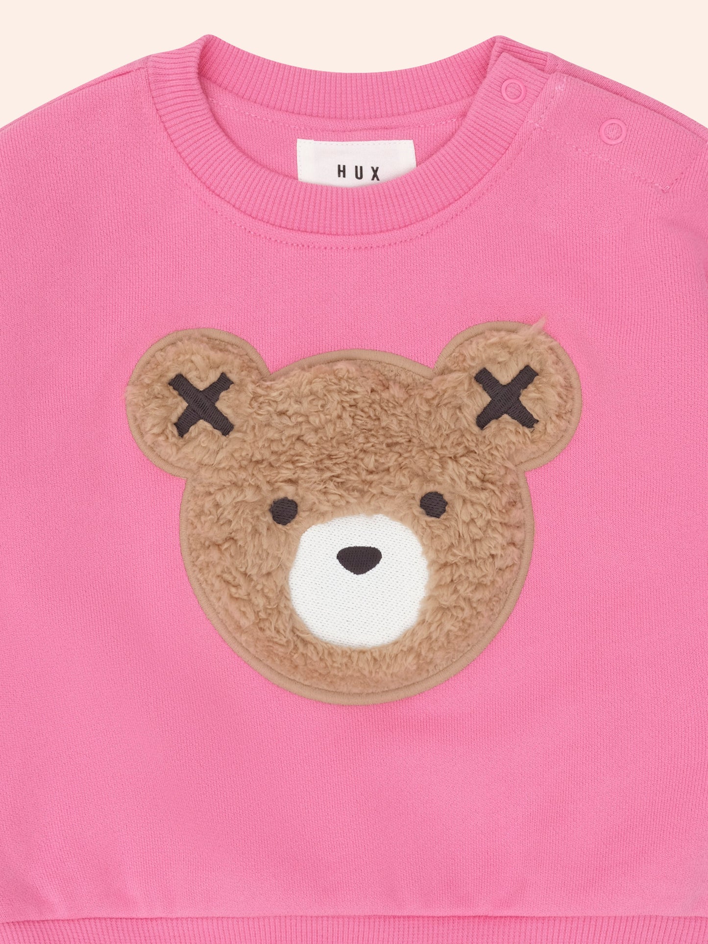 HUXBABY FURRY HUXBEAR SWEATSHIRT | PINK