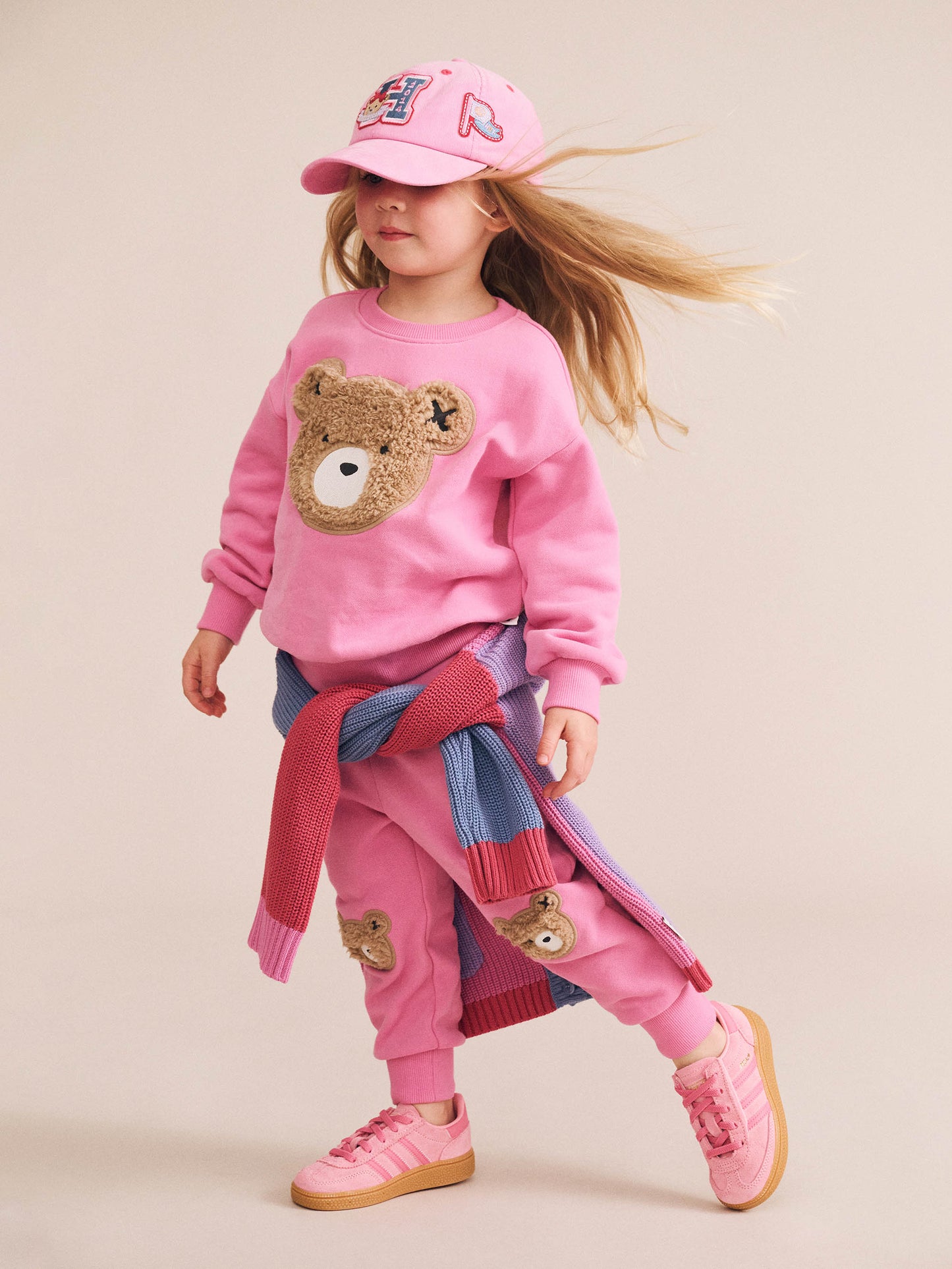 HUXBABY FURRY HUXBEAR SWEATSHIRT | PINK