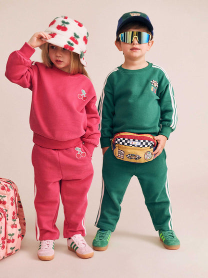 HUXBABY RACER STRIPE TRACKPANT | GREEN